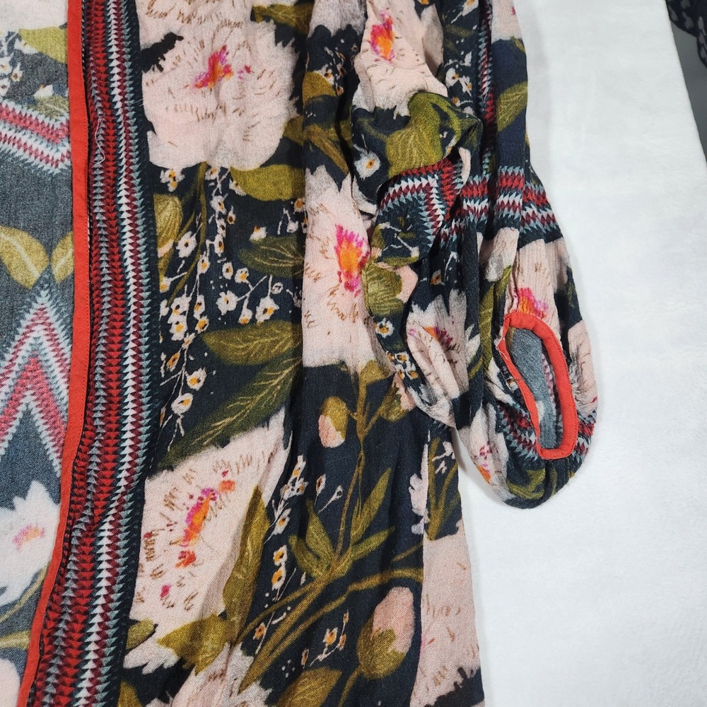 Blank London Floral Kimono Womens OS Multicolor Viscose Boho Duster - Picture 4 of 9